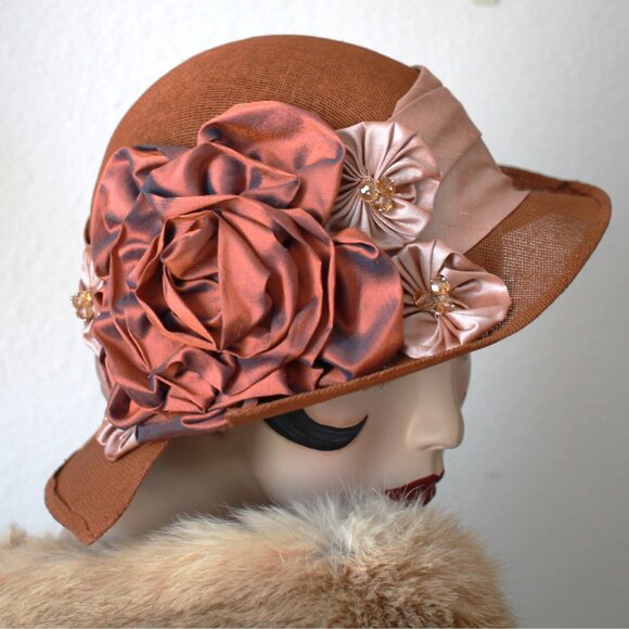 20s Flapper Vintage Style Summer Hat
